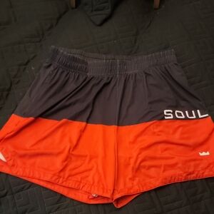 Women's Black and Red Shorts
